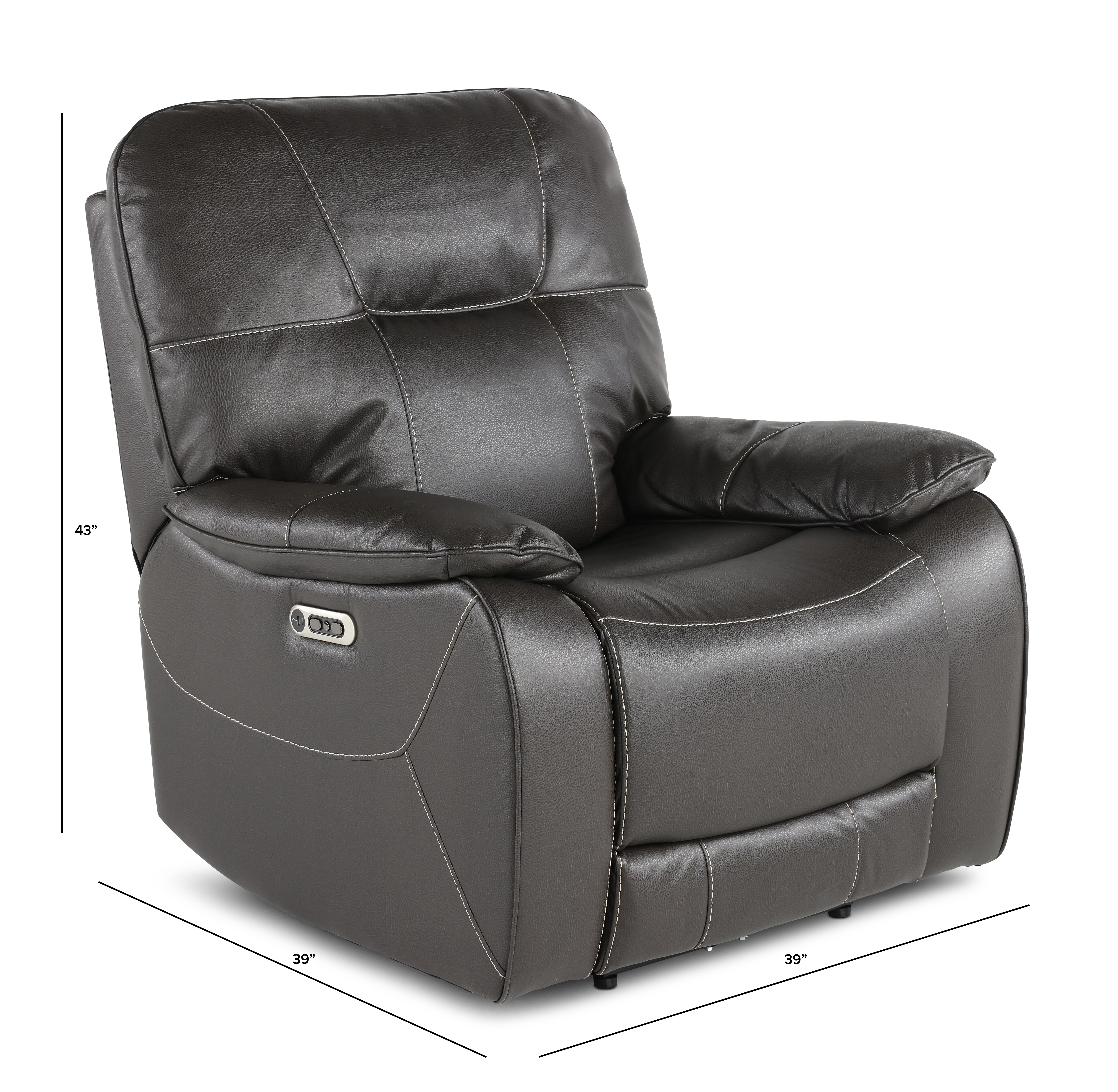 Axel Ozone Black Power Recliner-3