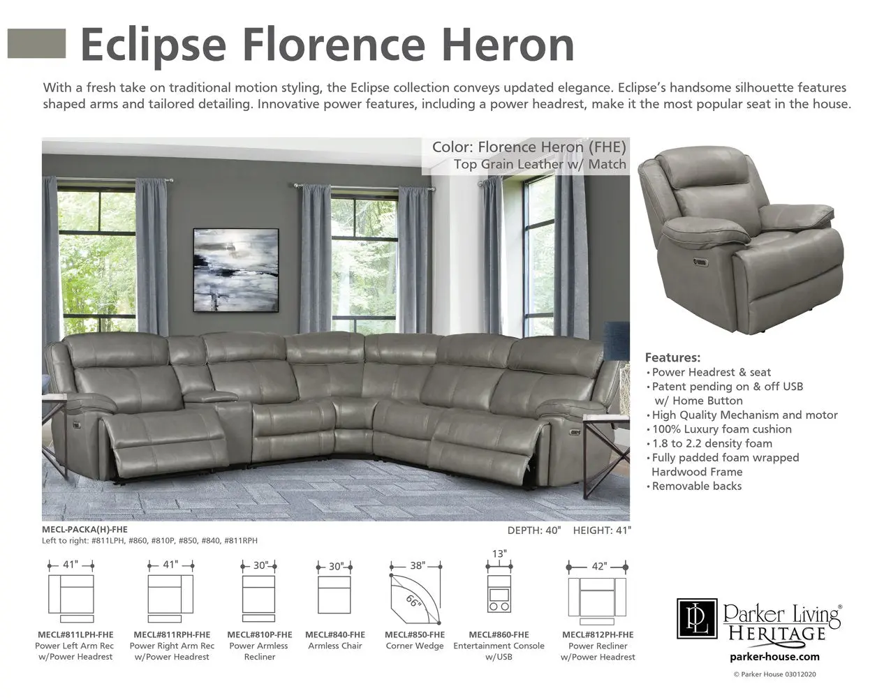 Eclipse Florence Heron Power Recliner-7