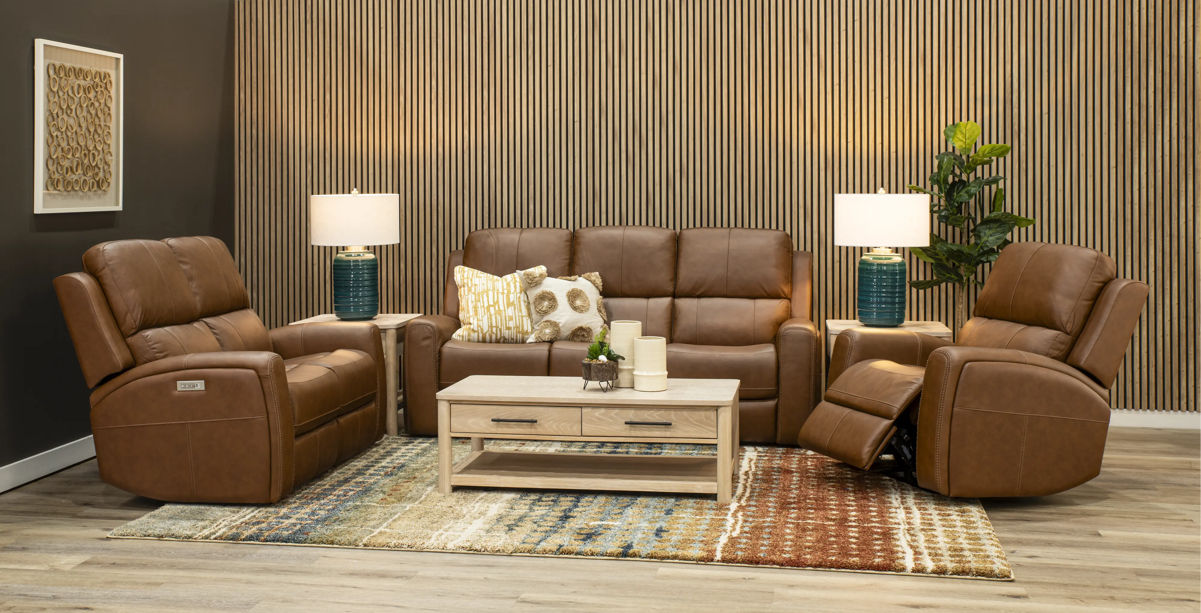 Linden Caramel Power Reclining Loveseat-2