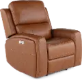 Linden Caramel Power Recliner with Power Headrest