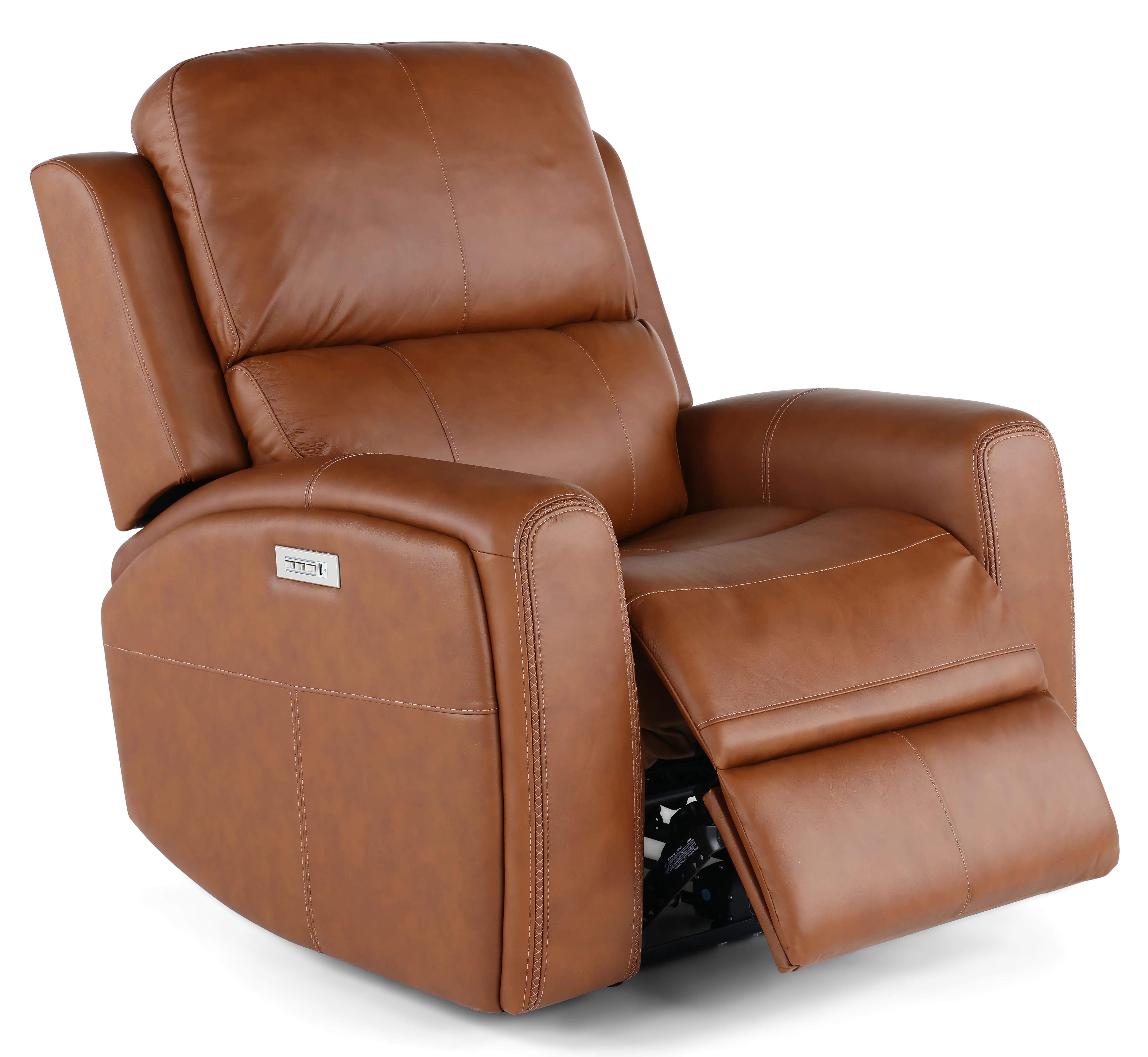 Linden Caramel Power Recliner with Power Headrest-6