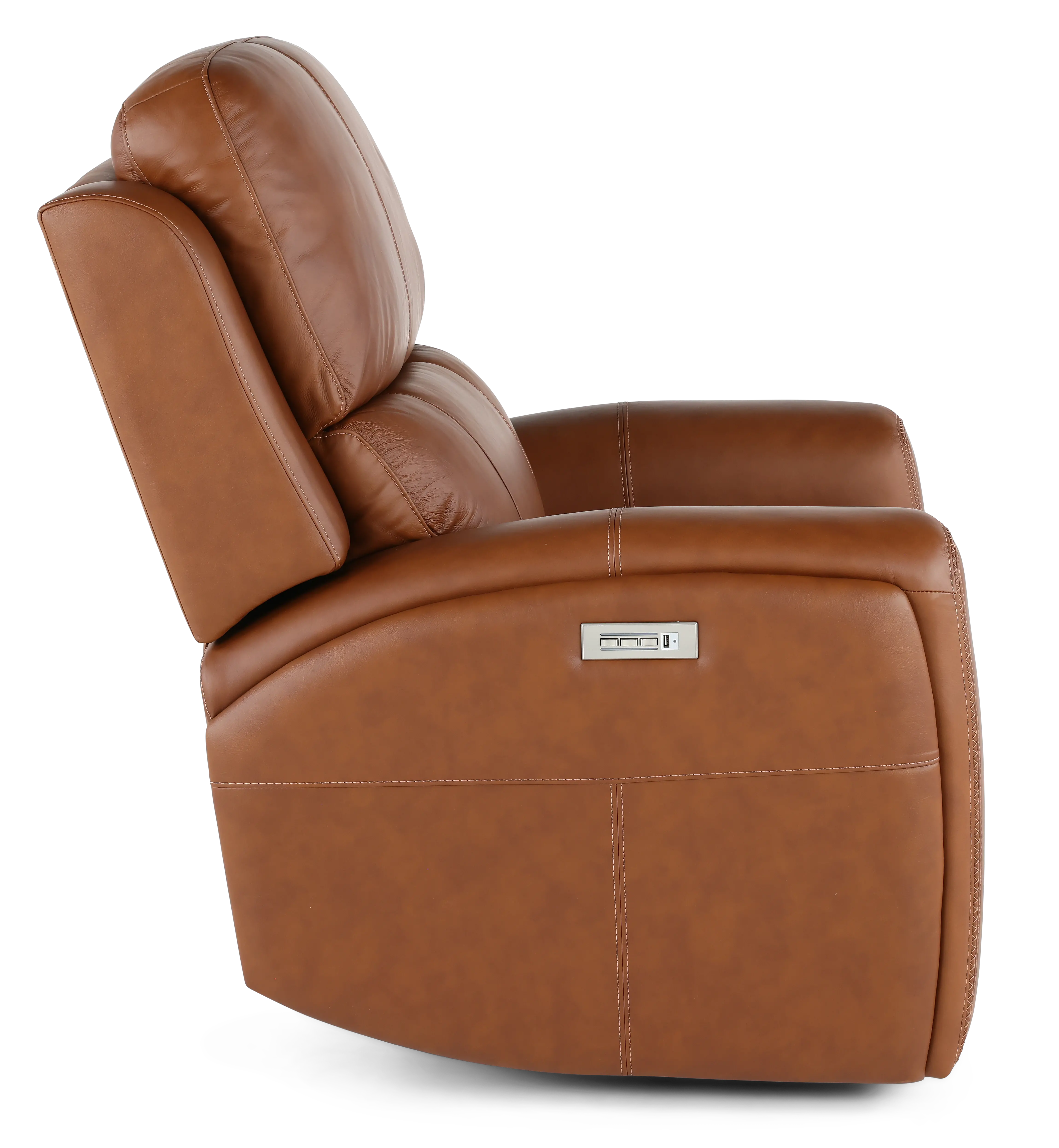 Linden Caramel Power Recliner with Power Headrest-7