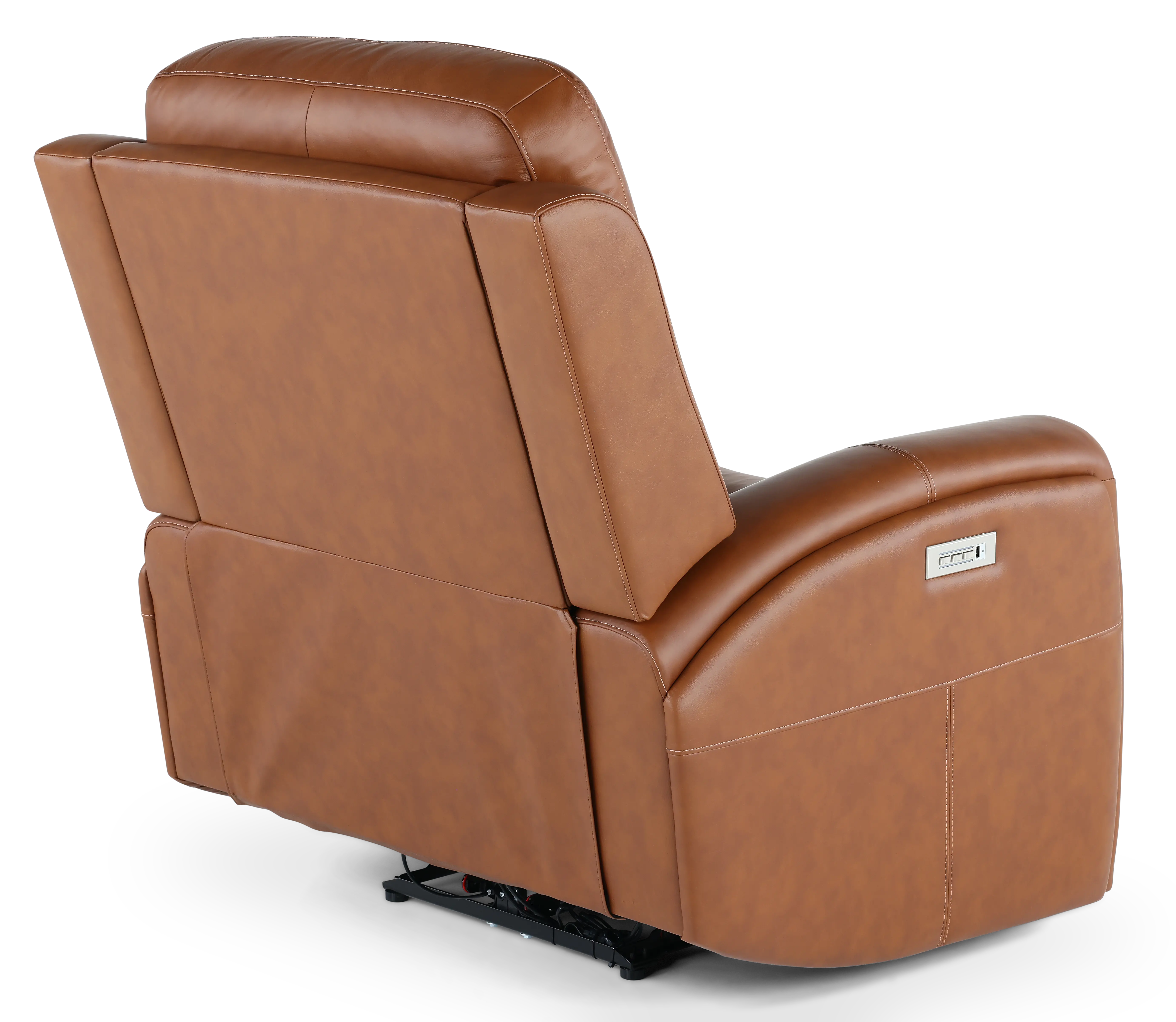 Linden Caramel Power Recliner with Power Headrest-8