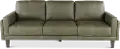 Guernsey Green Leather Sofa