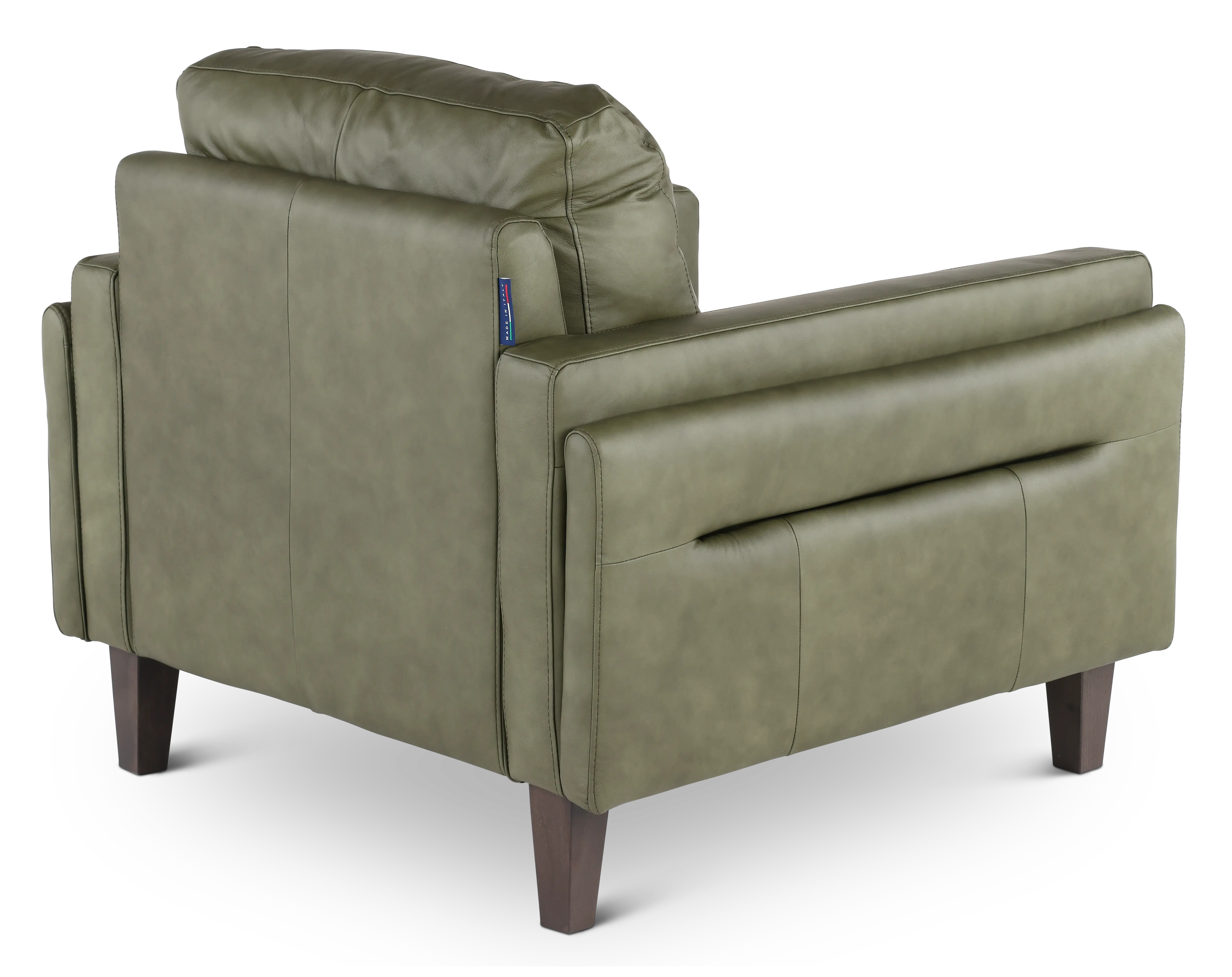 Guernsey Evergreen Leather Chair-7