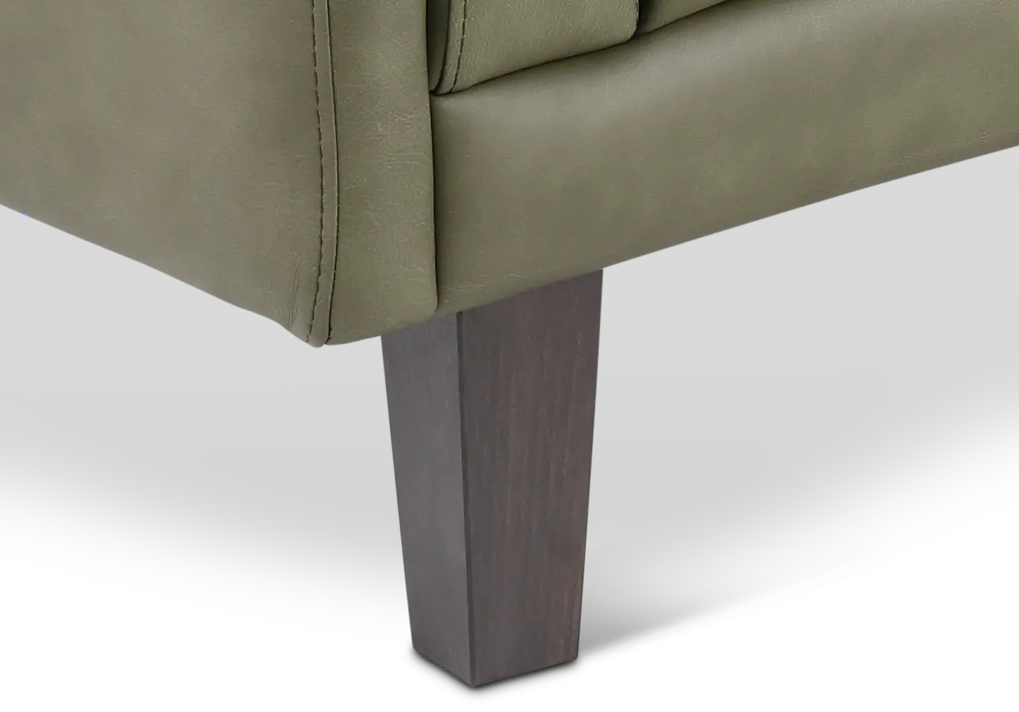 Guernsey Evergreen Leather Chair-8