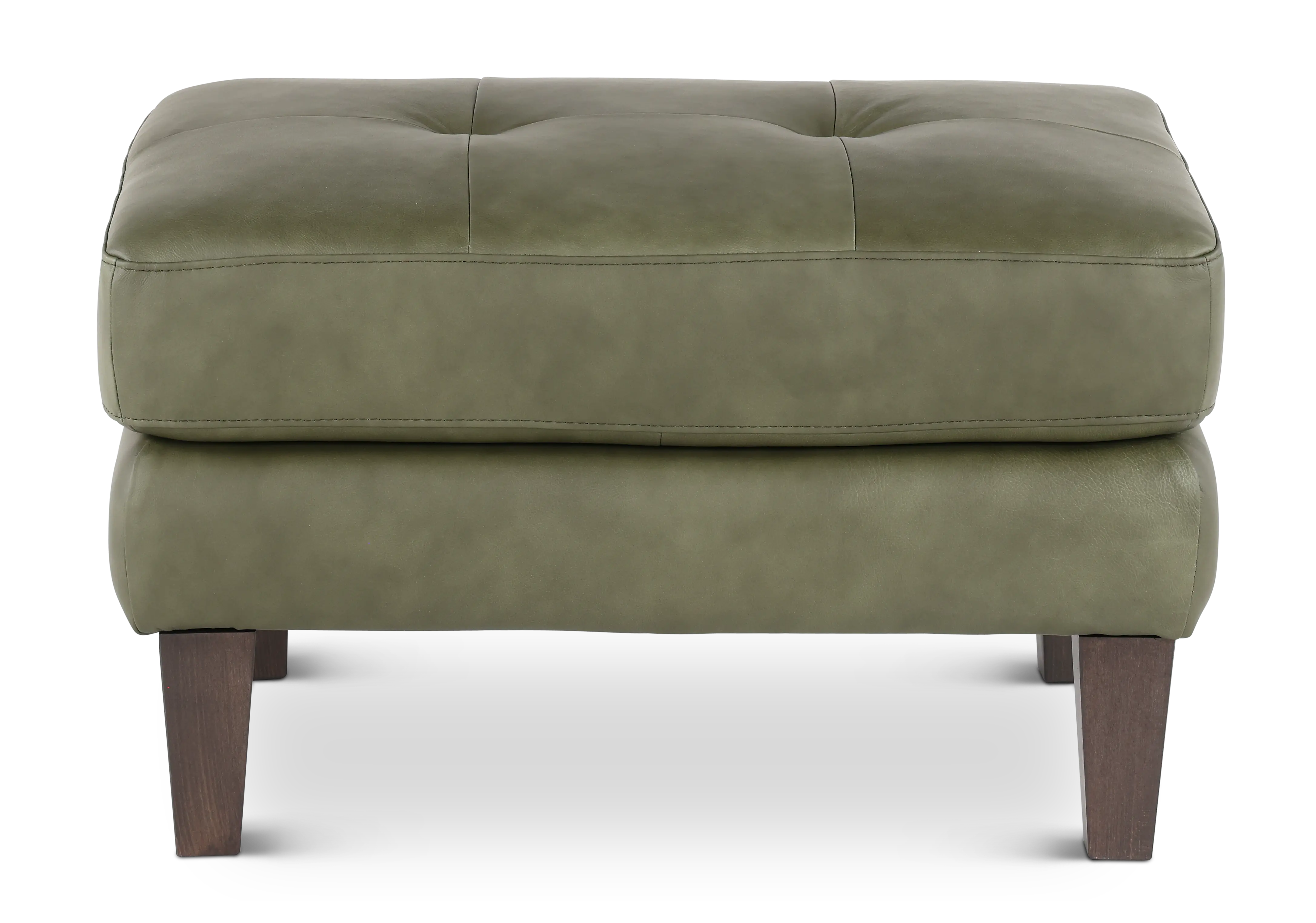 Guernsey Green Leather Ottoman-4