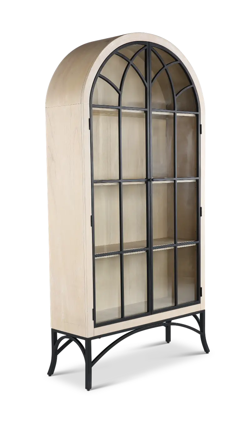 Victoria White Oak Curio Cabinet