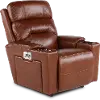10X-762/LB180474 Neo Cognac Power Rocker Recliner with Headarest and Lumbar