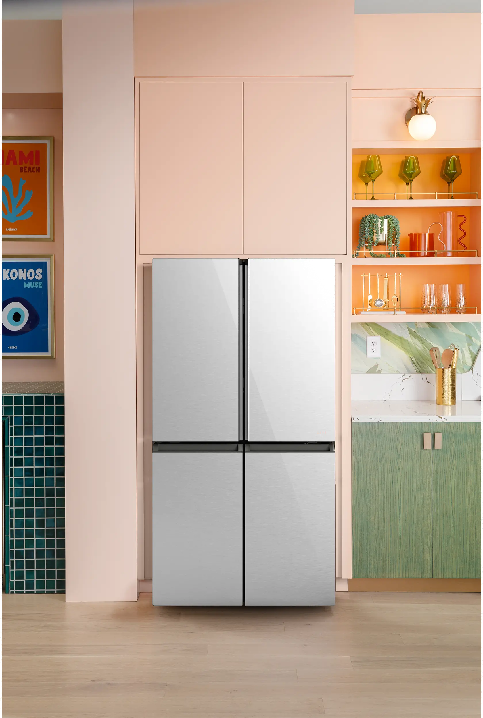 CAE28DM5TS5 GE Cafe 28.3 Cu Ft 4-Door Refrigerator - Platinum Glass-2