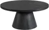 Portland Black Round Coffee Table