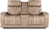 Tacama Sand Power Reclining Loveseat with Audio