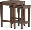 Kaysen Brown and Black Nesting Chairside Tables