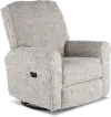Josey Sand Gray Swivel Glider Power Recliner