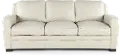 Stallion Ivory White Leather Sofa