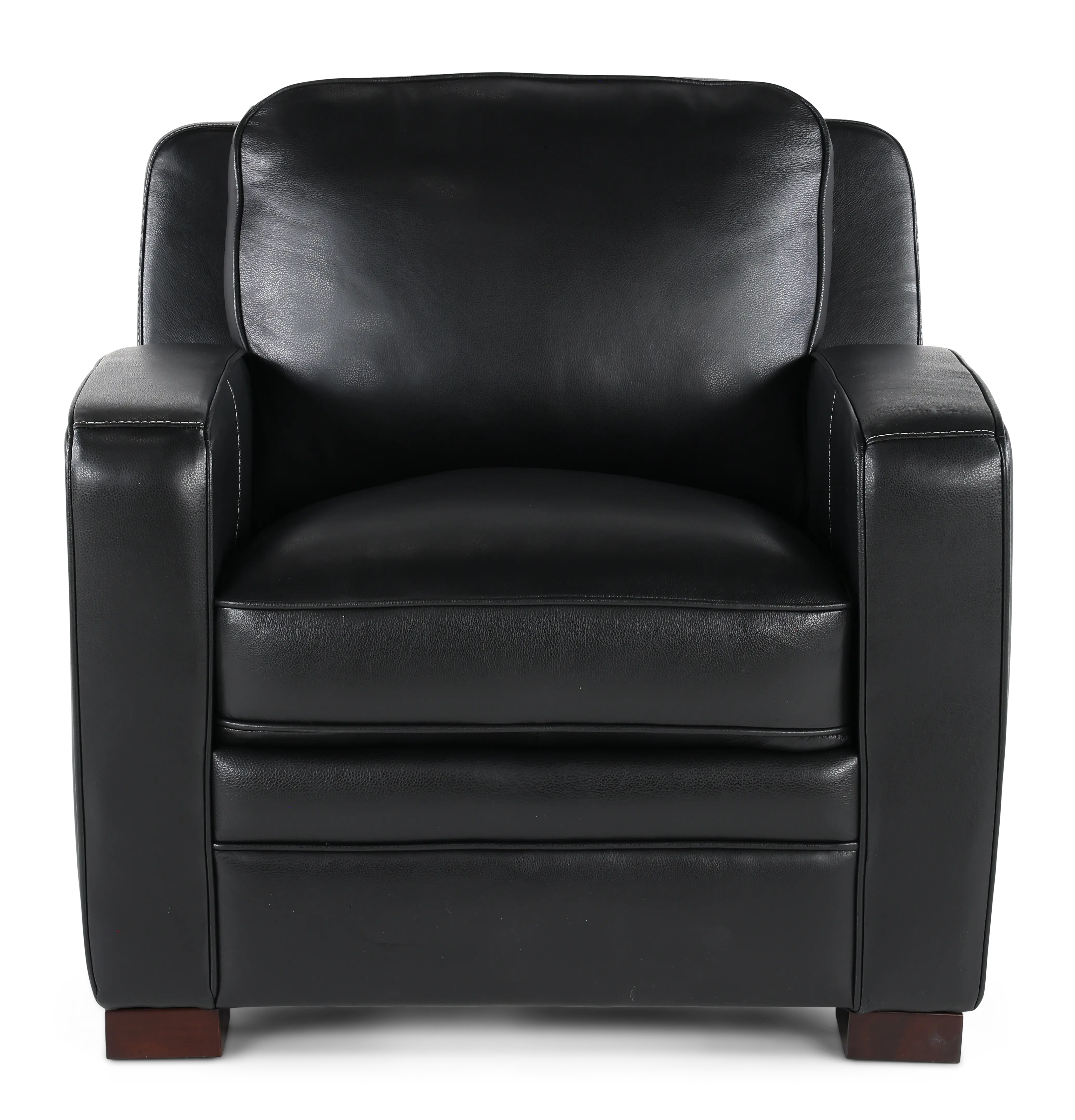 Stallion Black Leather Chair-4