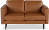 C092-005/A0D7 Destrezza Brown Leather Loveseat