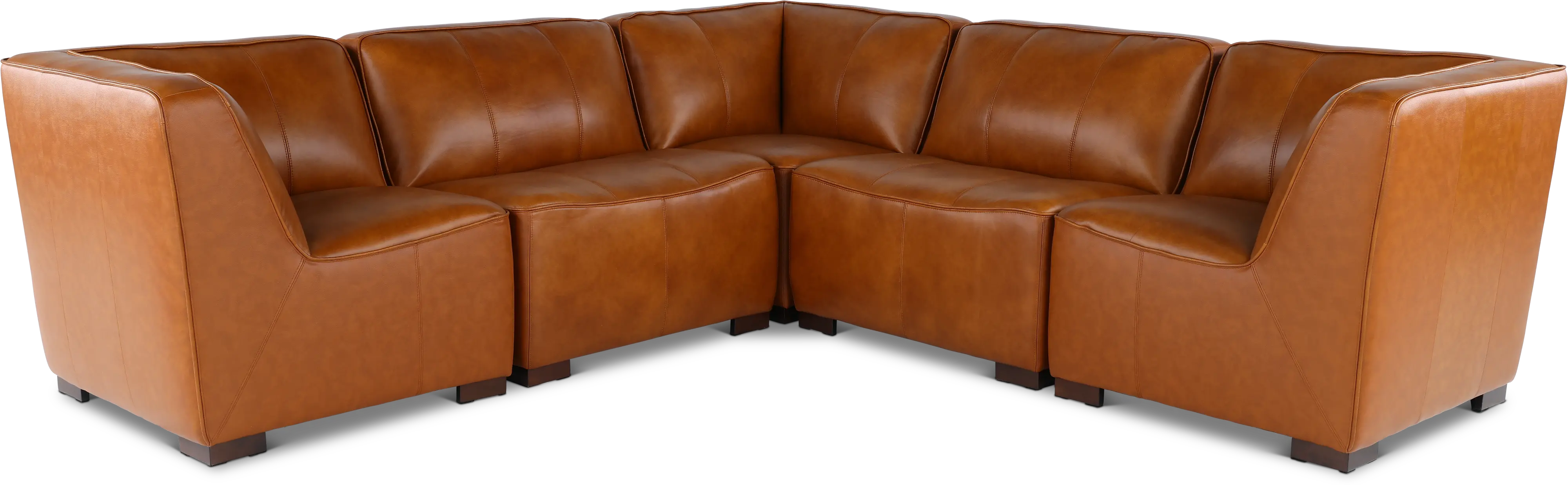 Denver Tobacco Brown 5 Piece Modular Sectional-1