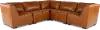 Denver Tobacco Brown 5 Piece Modular Sectional