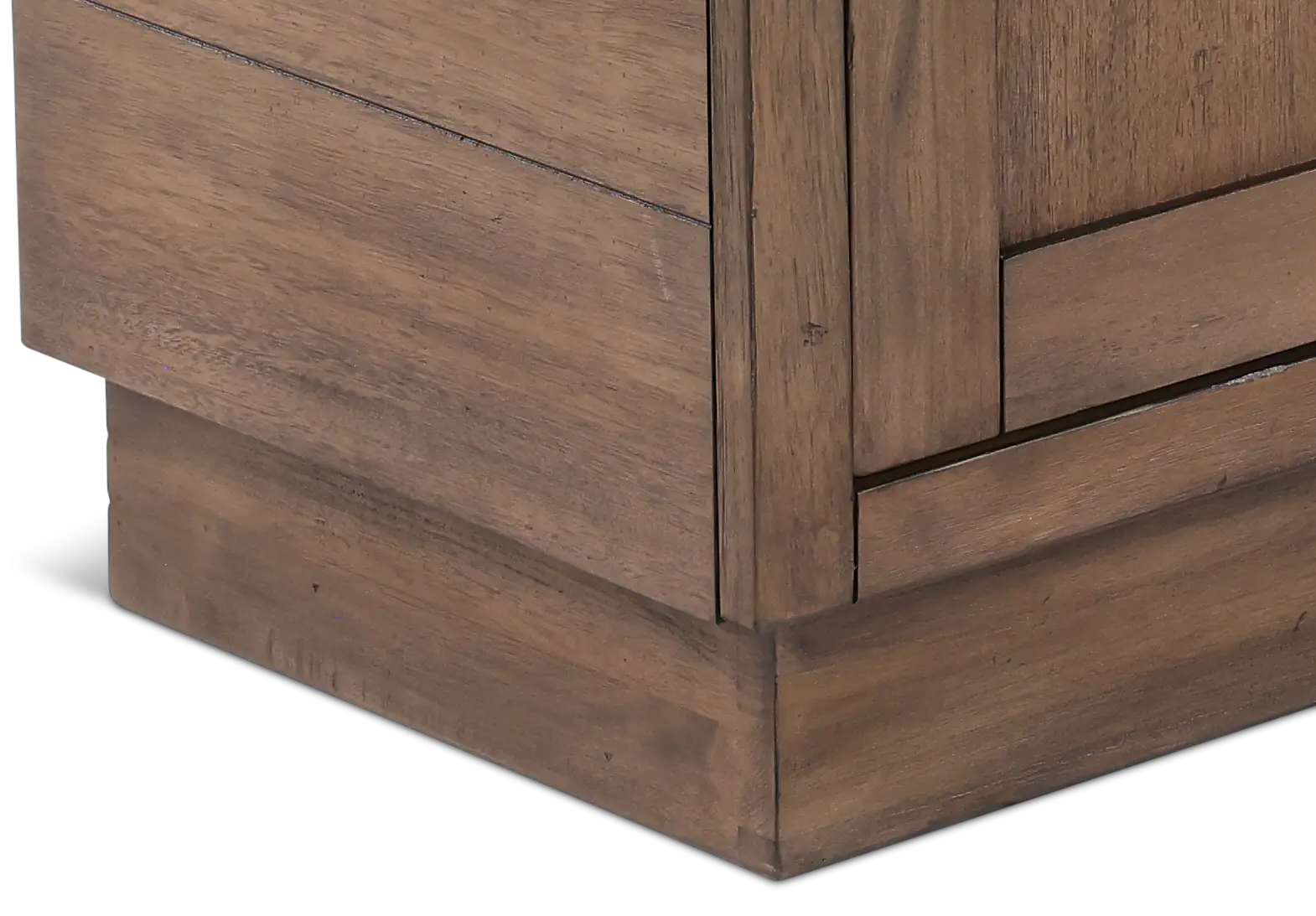 Boise Two-Tone Brown Fireplace Console-8