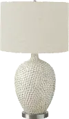 28 Inch Cream Ceramic Table Lamp