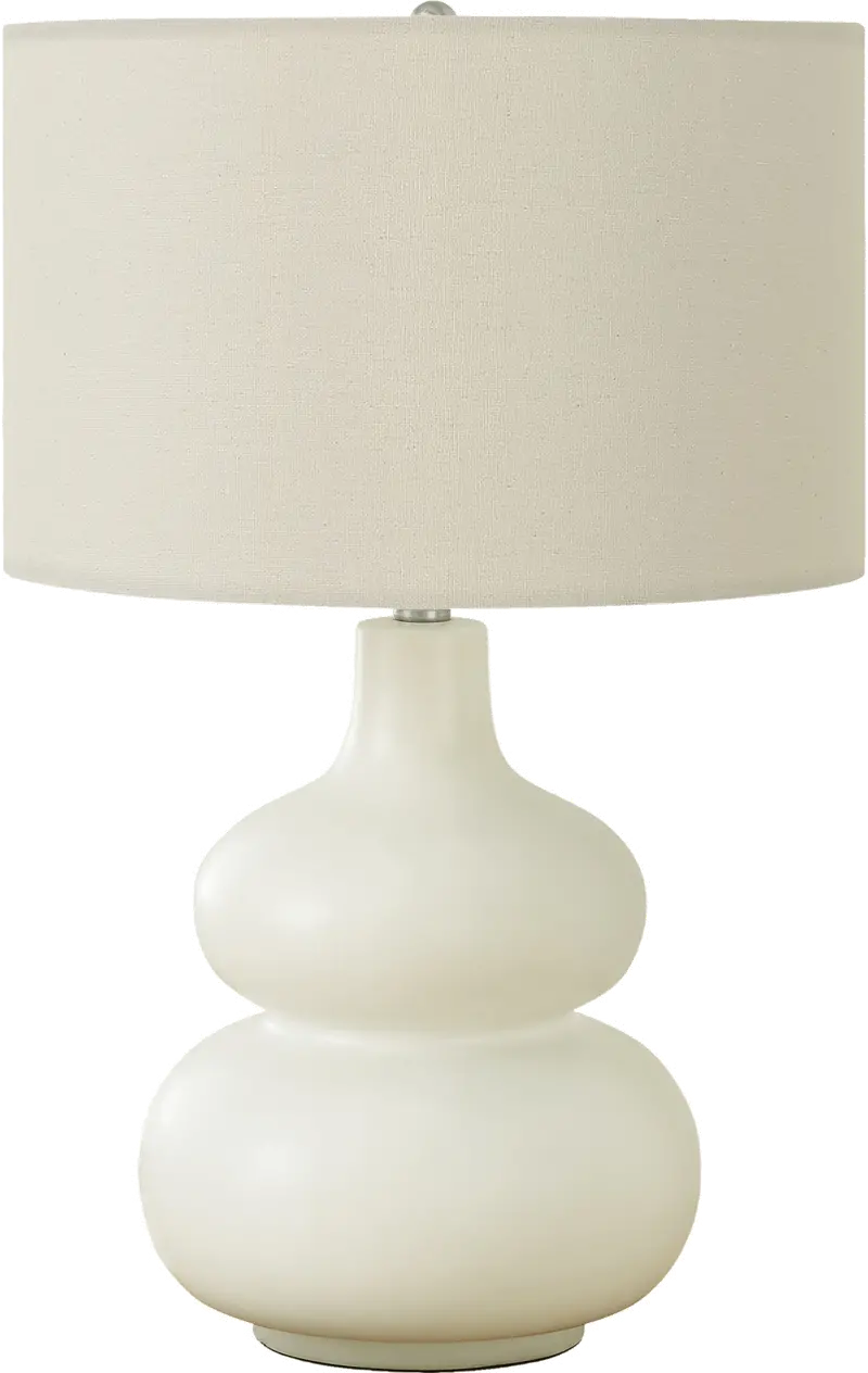 25 Inch Ivory Table Lamp