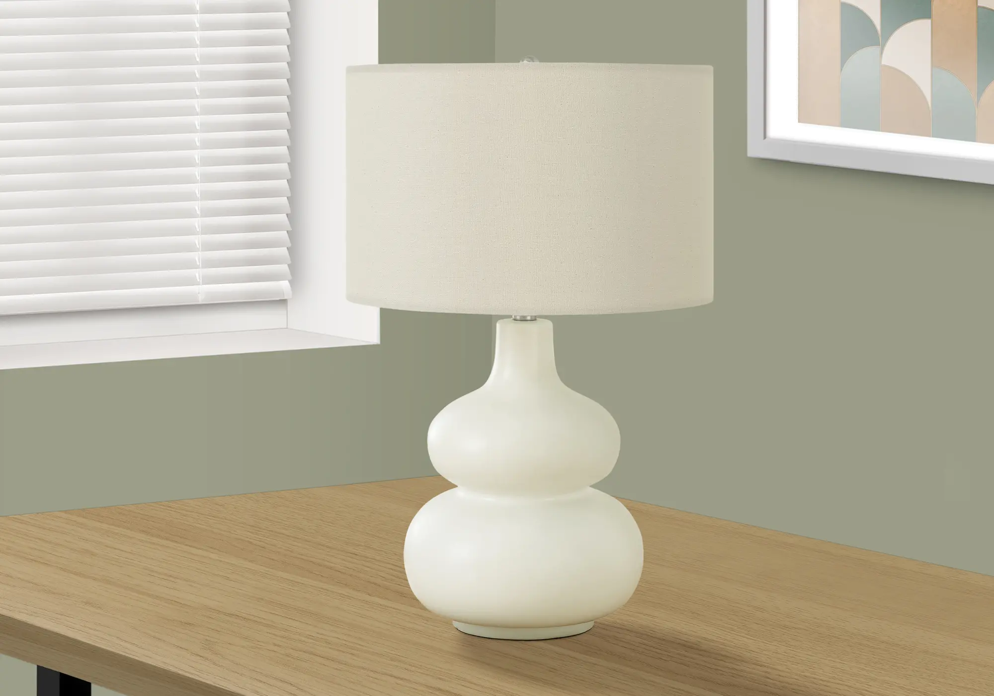 25 Inch Ivory Table Lamp-2