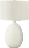 26 Inch Contemporary Ivory Table Lamp