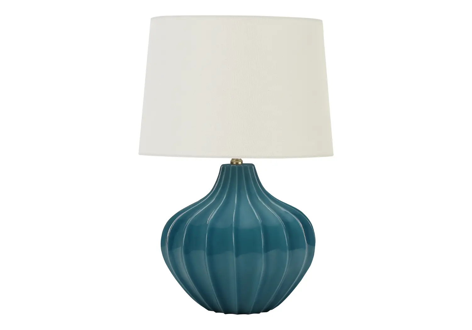 24 Inch Blue Ceramic Table Lamp-1