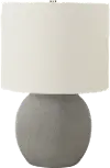 20 Inch Gray Concrete Table Lamp