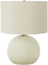 18 Inch Cream Ceramic Table Lamp
