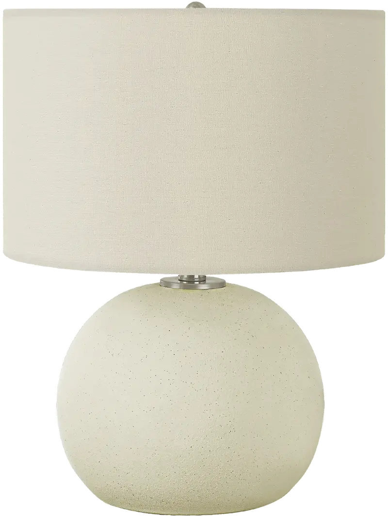 18 Inch Cream Ceramic Table Lamp