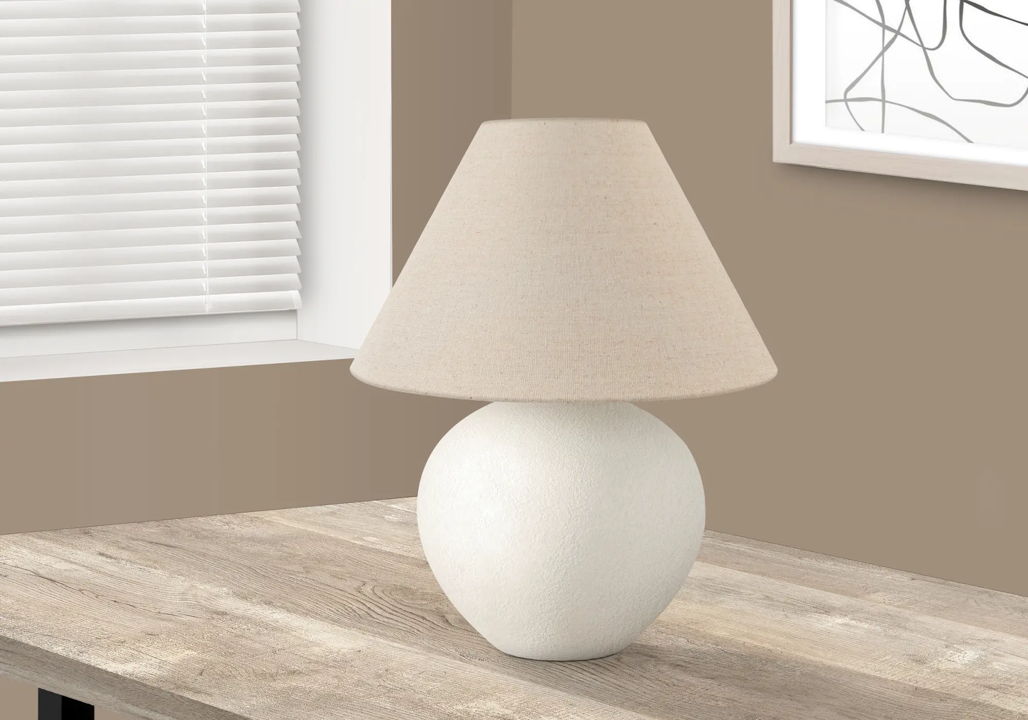 16 Inch Cream Table Lamp-2