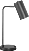 18 Inch Gray Metal Table Lamp