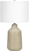24 Inch Beige Concrete Table Lamp