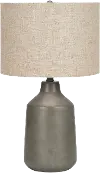 24 Inch Gray Concrete Table Lamp
