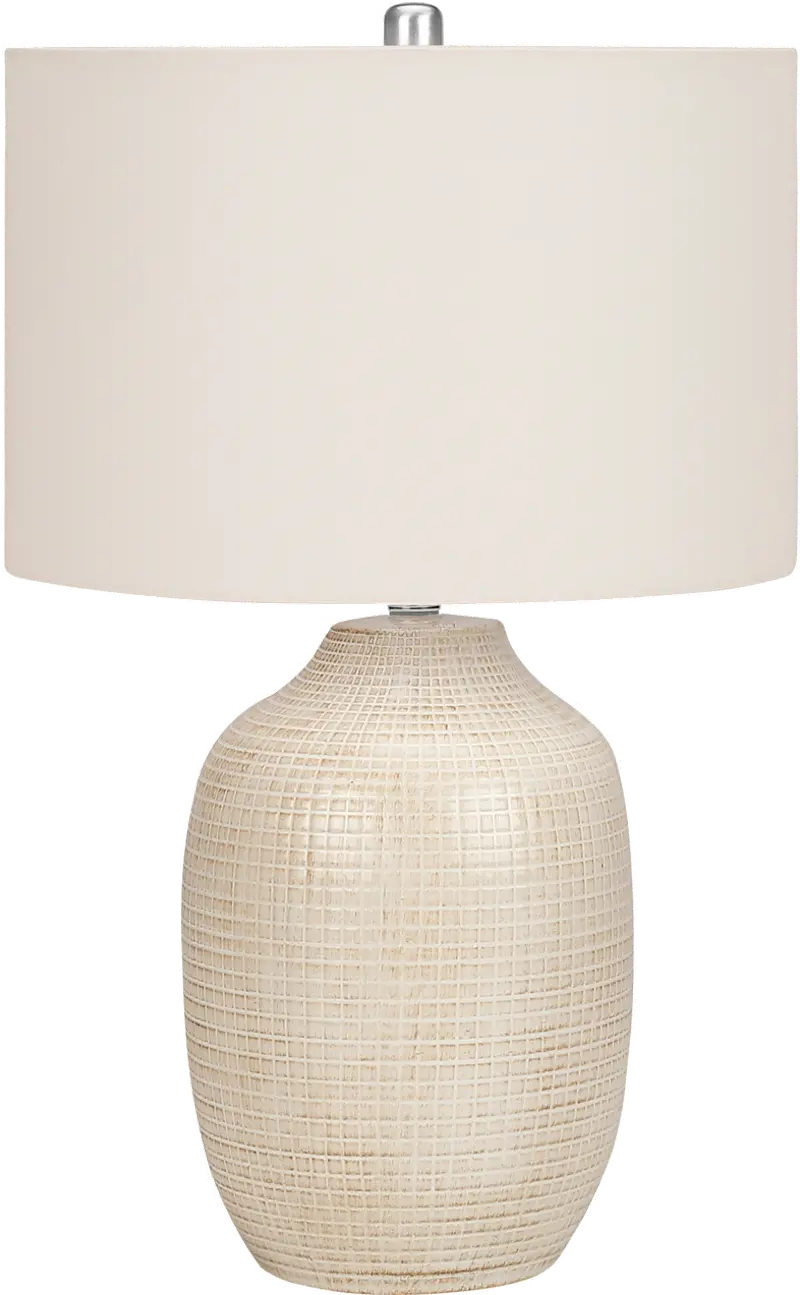 26 Inch Cream Ceramic Table Lamp