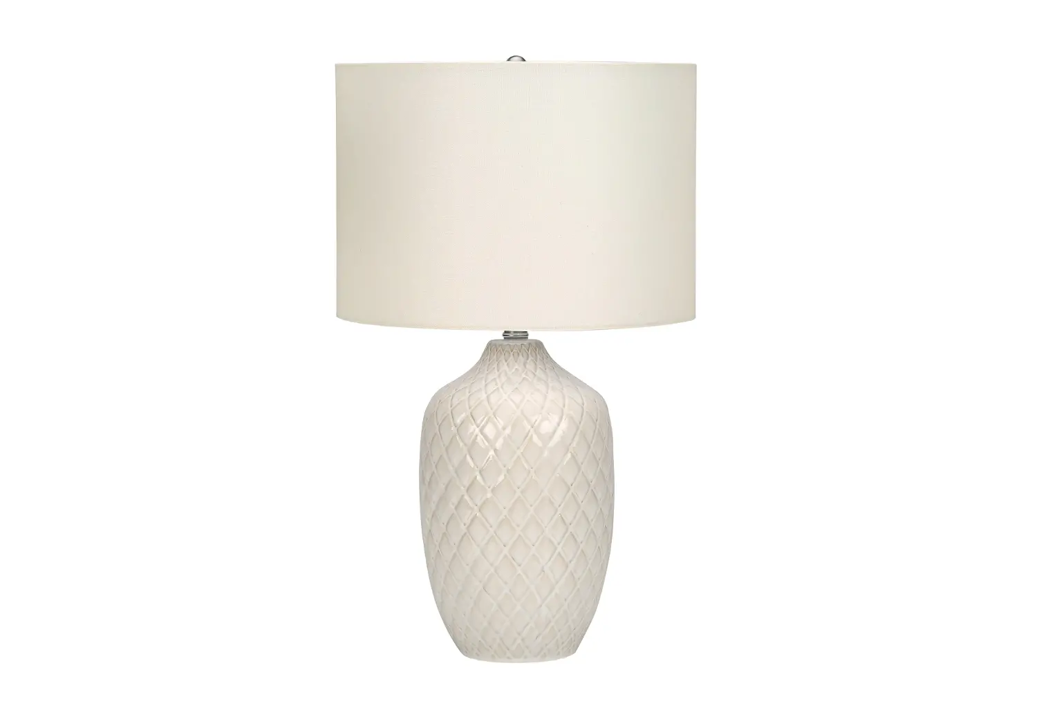 25 Inch Cream Ceramic Table Lamp-1