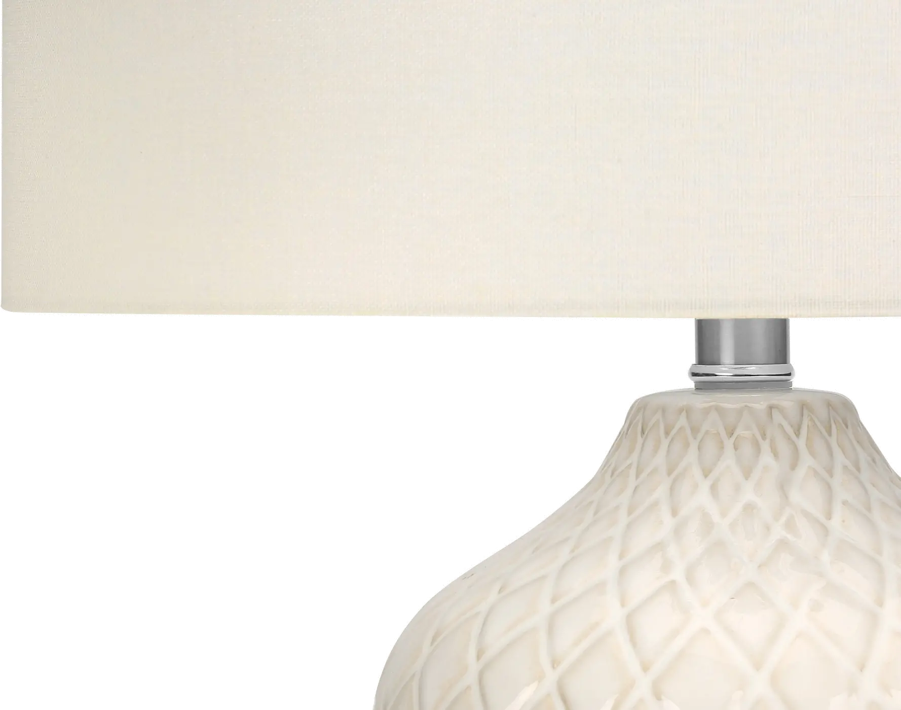 25 Inch Cream Ceramic Table Lamp-3