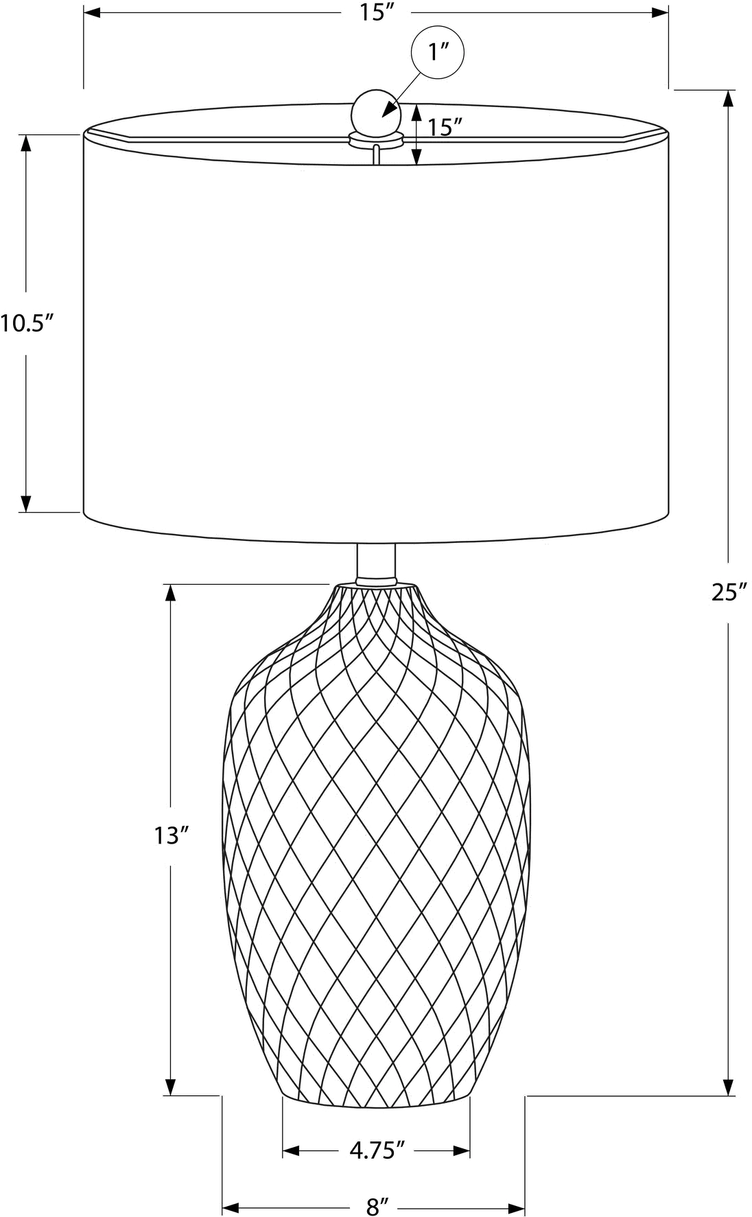 25 Inch Cream Ceramic Table Lamp-6