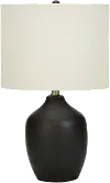 22 Inch Black Ceramic Table Lamp