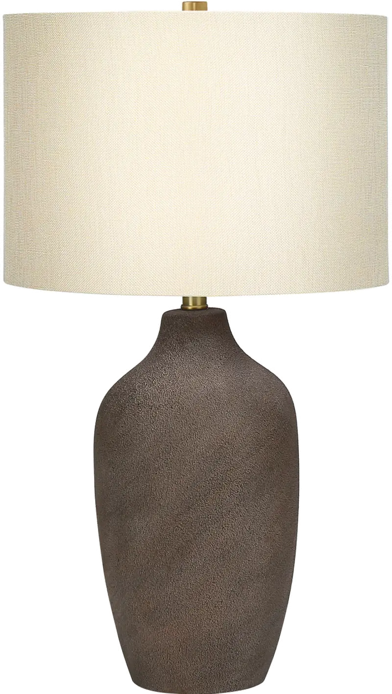27 Inch Gray Ceramic Table Lamp