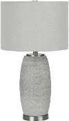 25 Inch Gray Table Lamp