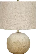 20 Inch Beige Concrete Table Lamp