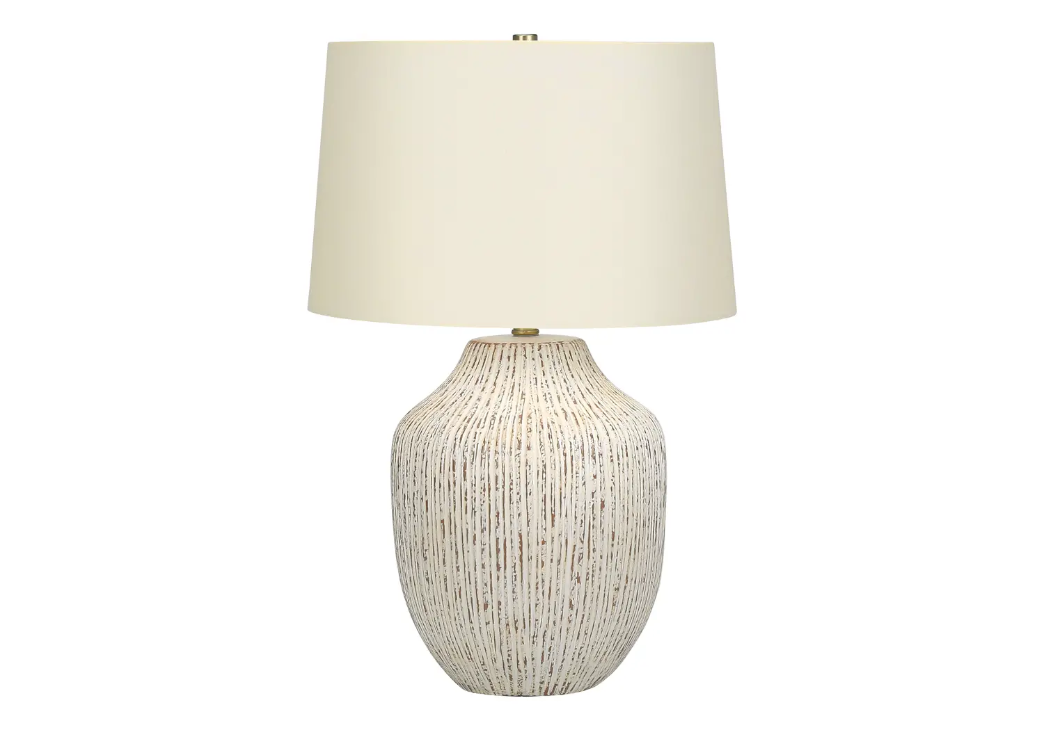 26 Inch Cream Ceramic Table Lamp-1