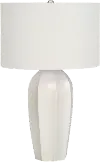 27 Inch Cream Ceramic Table Lamp