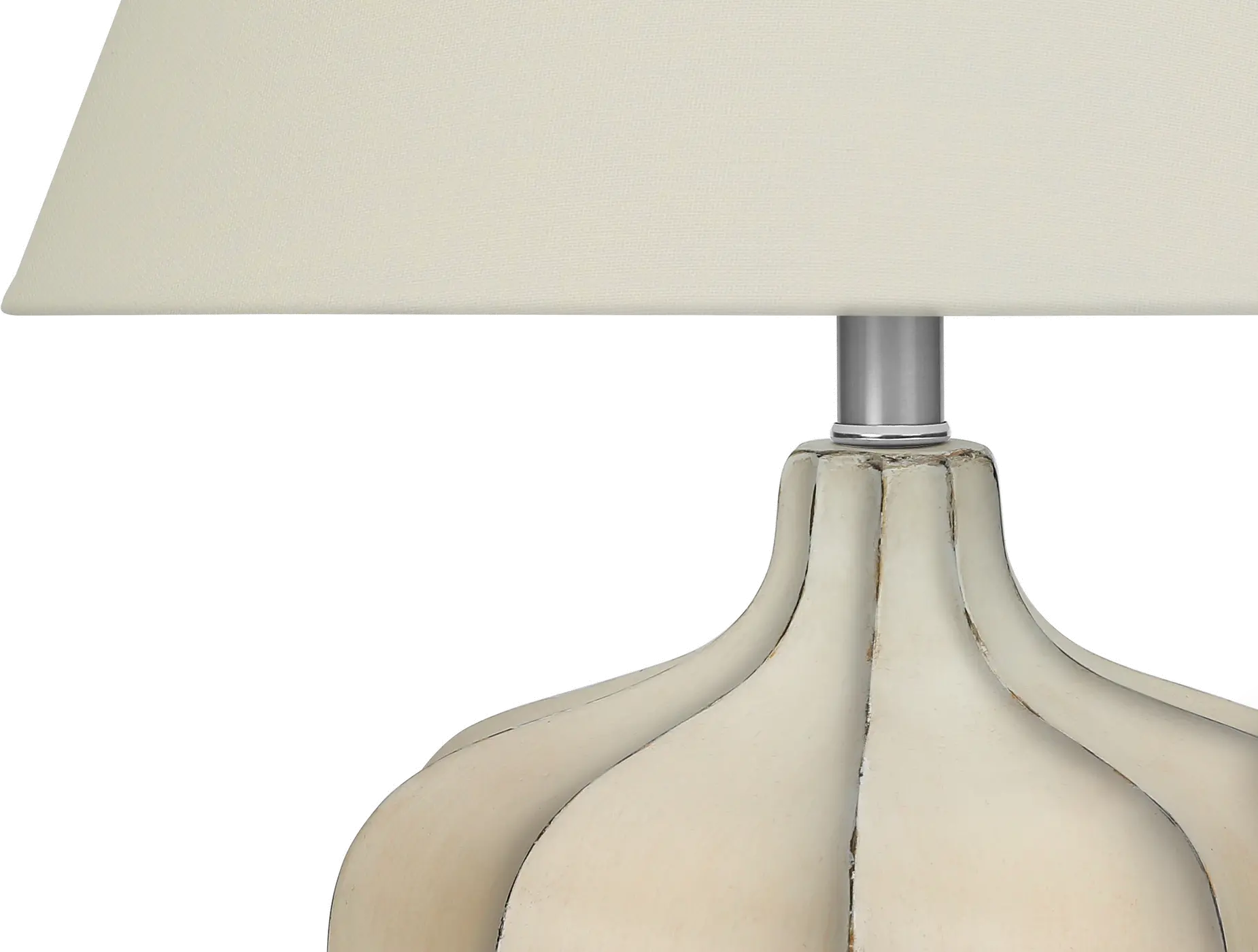 21 Inch Cream Resin Table Lamp-4