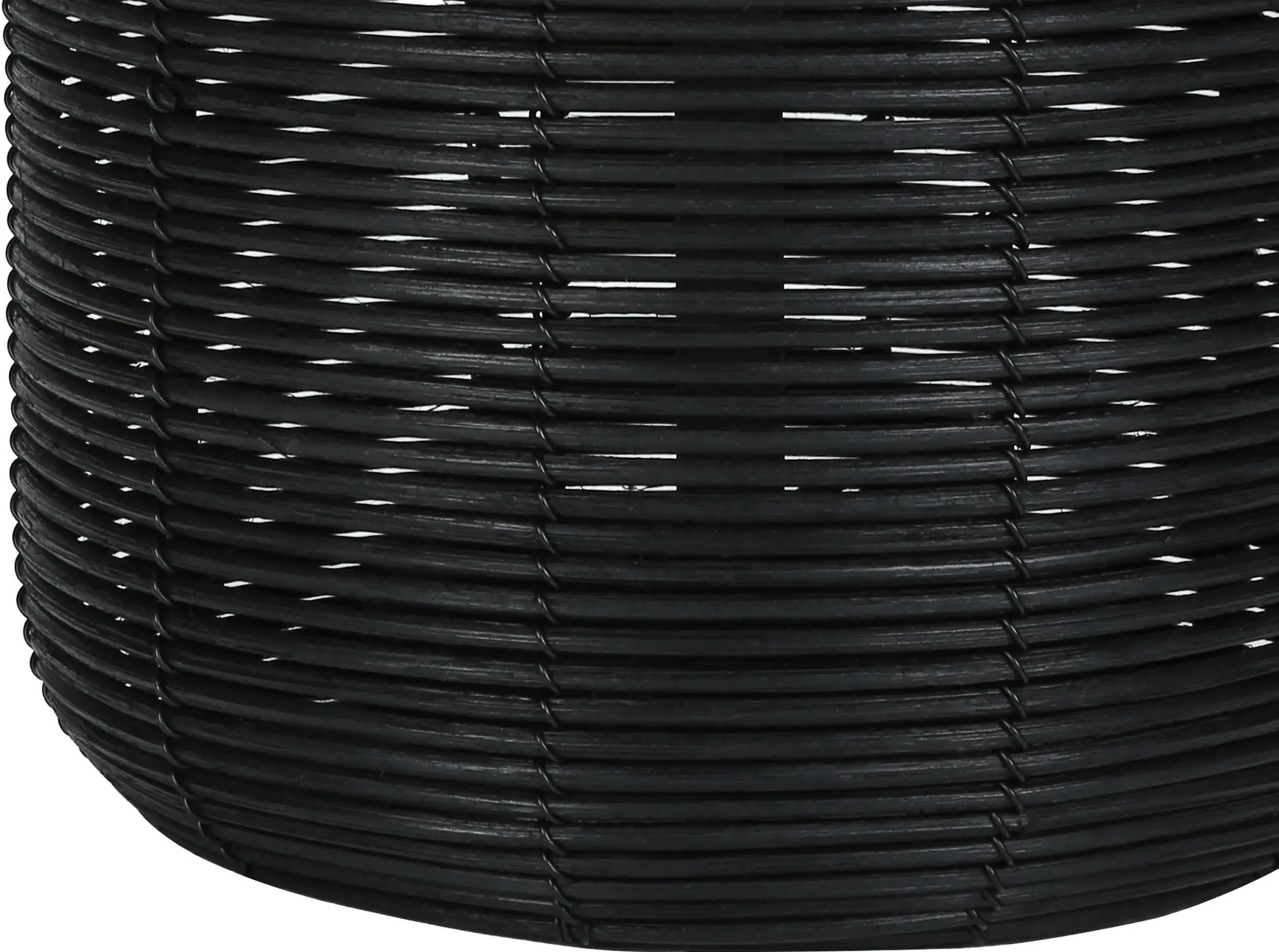23 Inch Black Rattan Table Lamp-5