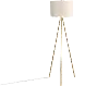 63-Inch Brass Metal Floor Lamp
