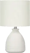 17-Inch Ivory Ceramic Table Lamp